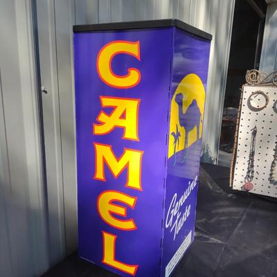 TALL CAMEL ASHTRAY AND 2 CIGAR BOXES
