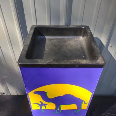 TALL CAMEL ASHTRAY AND 2 CIGAR BOXES