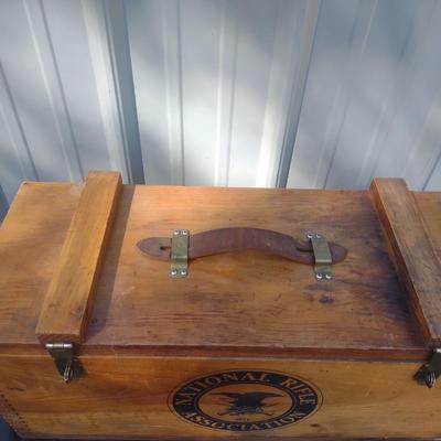 NATIONAL RIFLE ASSOCIATION WOODEN CRATE