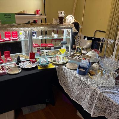 Sale Photo Thumbnail #1: - Display pieces, table, lights, table cloth, items in the back are not included. 

NO CHERRY PICKING or taking ONLY the items you want and leaving the rest or you will be banned! Please arrive with enough time to load. Bring boxes/any tools to assemble /