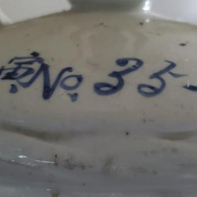 Vintage Asian crock made into lamp