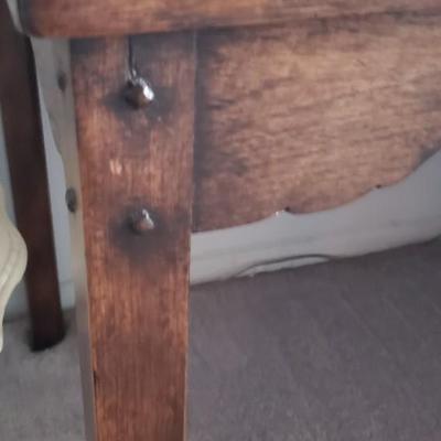 Vintage Table with raised edges