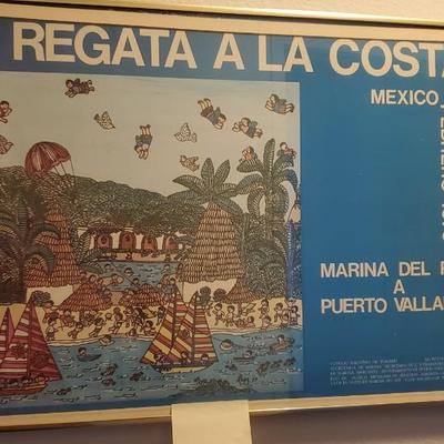 Poster, mounted in glass