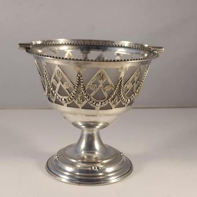 Pedestal Basket Candy Dish with Glass Insert