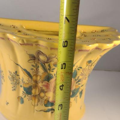 Sale Photo Thumbnail #116: Early French Faience Wall Pocket.  Possibly circa 1700's.