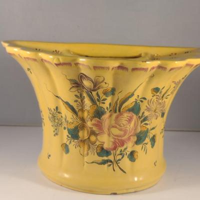 Sale Photo Thumbnail #101: Early French Faience Wall Pocket.  Possibly circa 1700's.