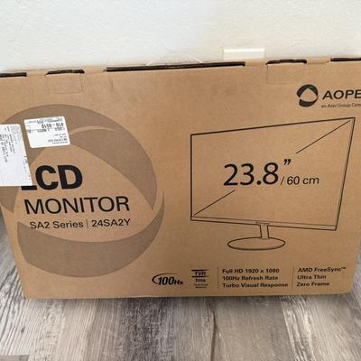 Sale Photo Thumbnail #61: Full HD LCD monitor, ultra-thin with AMD FreeSync and 100Hz refresh rate — still in original packaging.