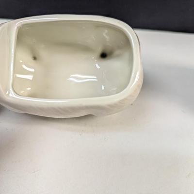 Sale Photo Thumbnail #744: Otagiri Pig Cream & Sugar Set Japan Hand Painted With Label