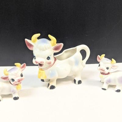 Sale Photo Thumbnail #749: Japanese Bull Cow Creamer & Salt & Pepper Shakers