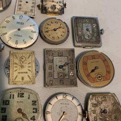 Huge Lot - Vintage Men’s Wristwatch Parts Lot