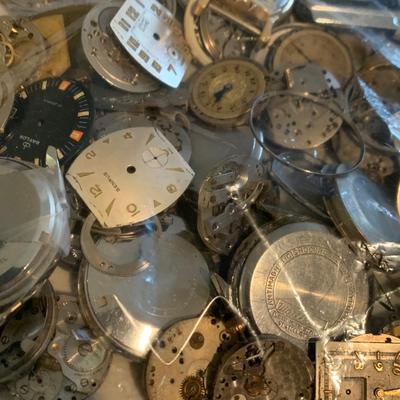 Huge Lot - Vintage Men’s Wristwatch Parts Lot