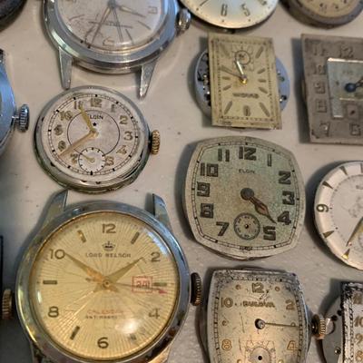 Huge Lot - Vintage Men’s Wristwatch Parts Lot