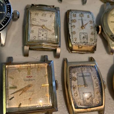Huge Lot - Vintage Men’s Wristwatch Parts Lot