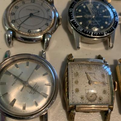 Huge Lot - Vintage Men’s Wristwatch Parts Lot