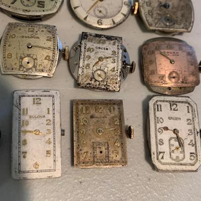 Huge Lot - Vintage Men’s Wristwatch Parts Lot