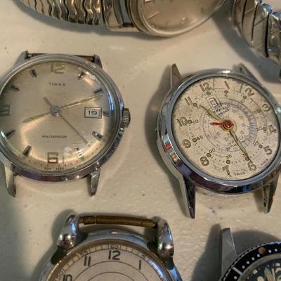 Huge Lot - Vintage Men’s Wristwatch Parts Lot