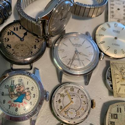 Huge Lot - Vintage Men’s Wristwatch Parts Lot