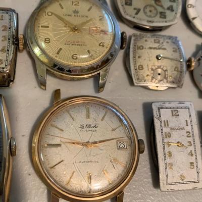 Huge Lot - Vintage Men’s Wristwatch Parts Lot