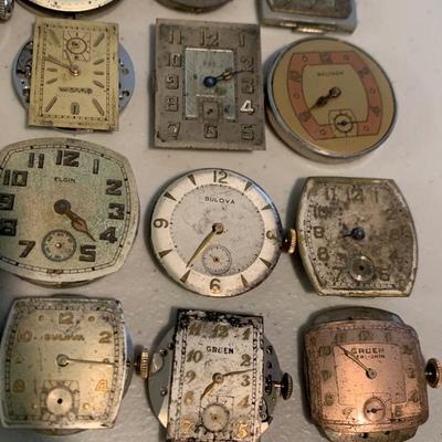 Huge Lot - Vintage Men’s Wristwatch Parts Lot