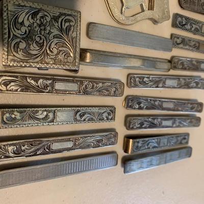 Large Lot - 800 Silver Money Clips