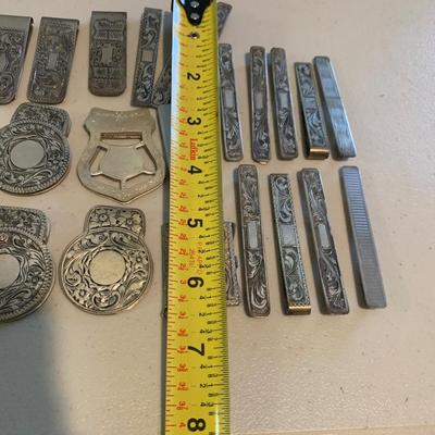 Large Lot - 800 Silver Money Clips