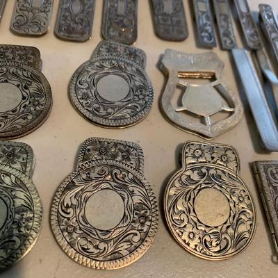 Large Lot - 800 Silver Money Clips
