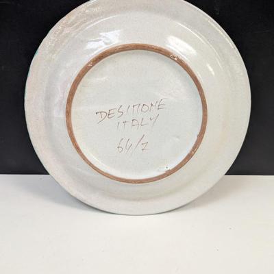 Sale Photo Thumbnail #802: Giovanni Desimone De Simone Italian Pottery Plate Balloon Man #64/7
