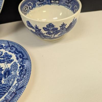 Sale Photo Thumbnail #841: Vintage Willow China Dishes