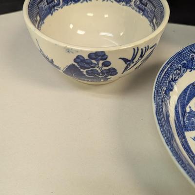Sale Photo Thumbnail #838: Vintage Willow China Dishes