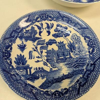 Sale Photo Thumbnail #836: Vintage Willow China Dishes