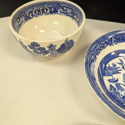 Sale Photo Thumbnail #842: Vintage Willow China Dishes