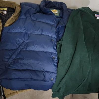 Sale Photo Thumbnail #292: Cabelas Premier Northern Goose Down Puffer Zip Vest & plus other clothes.