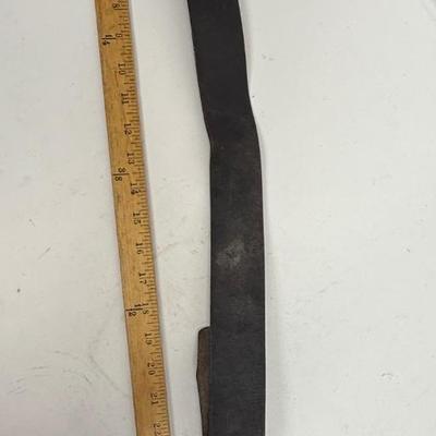 Sale Photo Thumbnail #36: Age unknown. Buckle has some green corrosion.  Belt was stored in a rolled-up manner, but is intact with no splits or fraying.