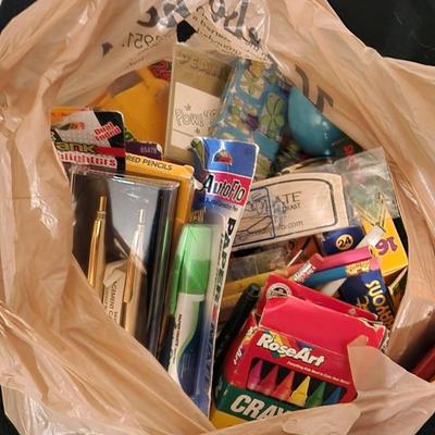 Sale Photo Thumbnail #309: Huge lot of pens crayons and other writing items. All appear to be unused.

Will receive all items pictured as is