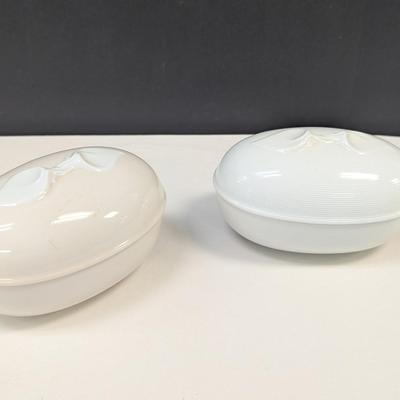 Sale Photo Thumbnail #895: Hutschenreuther Fleuron Chloe’ Paris Rotonde Oval Bowls With Lids