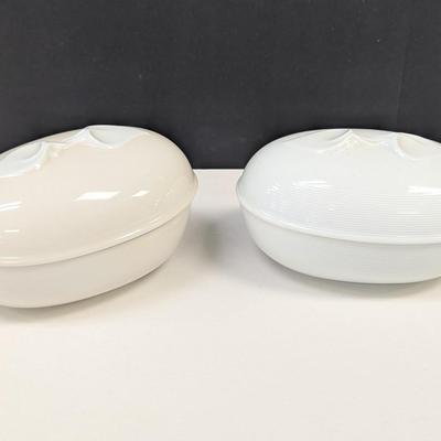 Sale Photo Thumbnail #890: Hutschenreuther Fleuron Chloe’ Paris Rotonde Oval Bowls With Lids