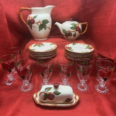 Franciscan Apple Pattern Dishes