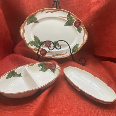 Franciscan Apple Pattern Dishes