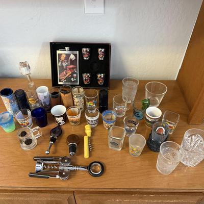 Sale Photo Thumbnail #173: Huge bundle of shot glasses and wares