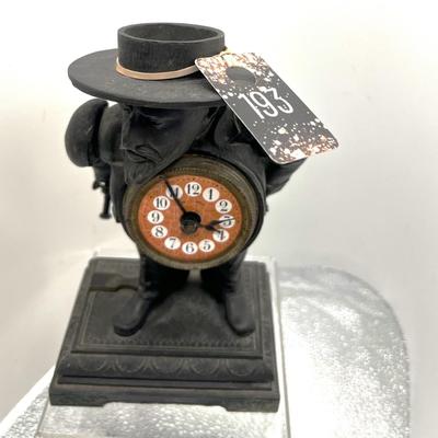 Antique Cast Bronze Animated Clock