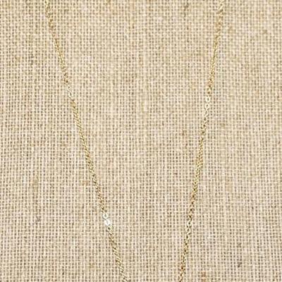 Long Chain (30") Charm Style Necklace with Glittery Quarter Moon, Lock & Key, Pink Cloth Flower and Oval Stone