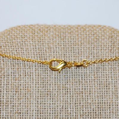 Pink & Red Roses Faceted Covered Heart PENDANT (1½" x 1") on a Gold Tone Necklace Chain 18" L