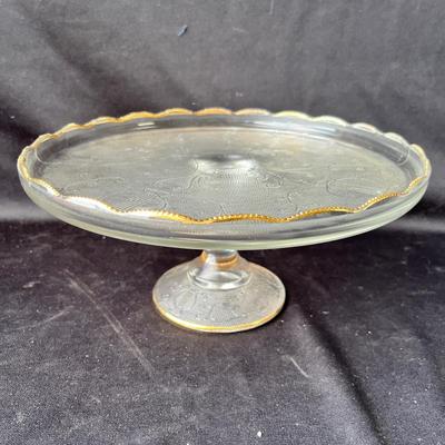 Lot 71 Depression glass cake stand