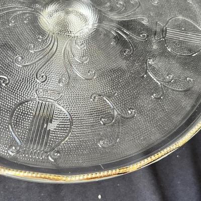 Lot 71 Depression glass cake stand