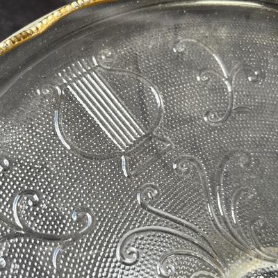 Lot 71 Depression glass cake stand