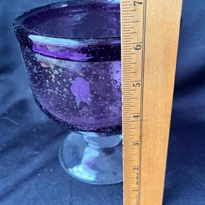 Lot 79 Amethyst footed bowl