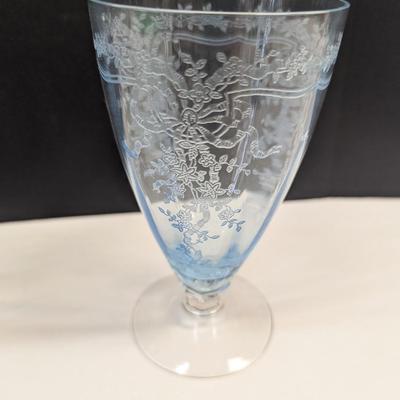 Sale Photo Thumbnail #1071: 6 clear glasses & 4 Blue glasses
Some do have chips