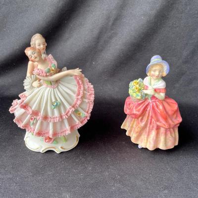 Lot 80 Dresden & Royal Doulton Figures