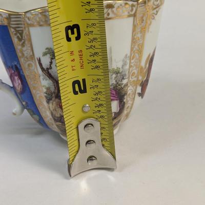 Sale Photo Thumbnail #1115: Dresden Porcelain Cup & Saucer Marked