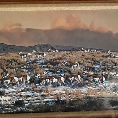 Limited Edition Framed Rod Frederick Art “Fast Break”